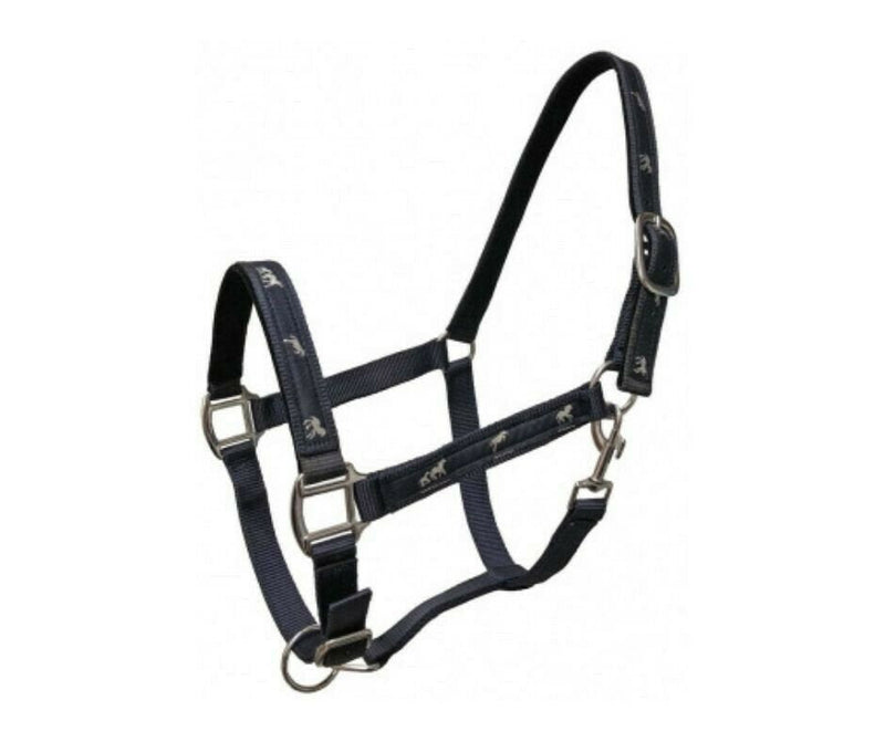 Running Horse Overlay Padded Nylon Halter | Multicolor beautiful halters