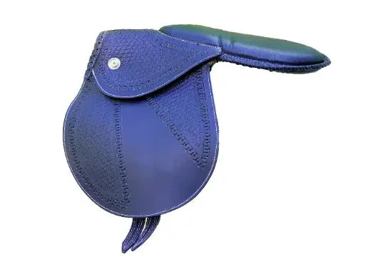 Exercise Racing Horse Saddle - Leather - Full Black /Training Saddle Fits all - NewEngland Tack