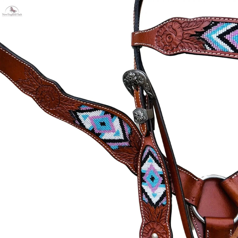 Headstall and Breast Collar Set - Leather NewEngland Tack