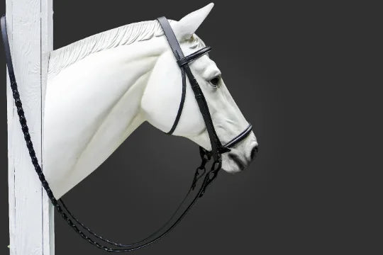 Plain Raised English Bridle - Premium Leather Quality with Stainless steel Hardware