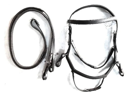 Competition English Bridle - Premium Quality Leather - Stainless steel hardware