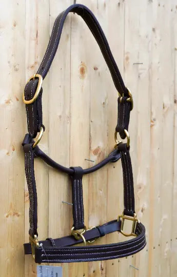 Triple Stitched Leather Halter