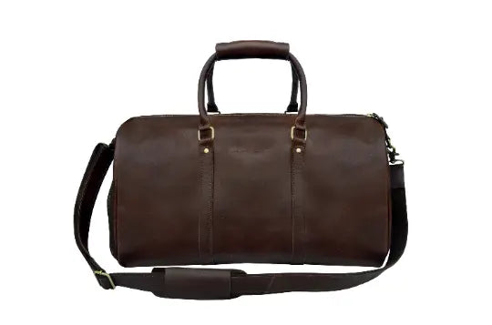 Leather Duffle Bag With Shoe Compartment, Large Weekender Bag, Vacation Holidays Travel Bag, Best Men Gift