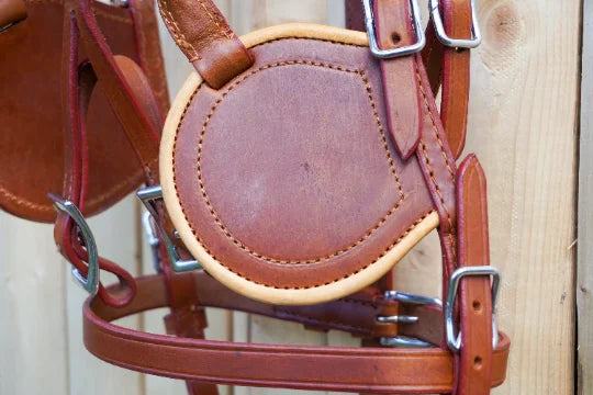 Miniature Horse Leather Driving Harness Set Tan Color Small