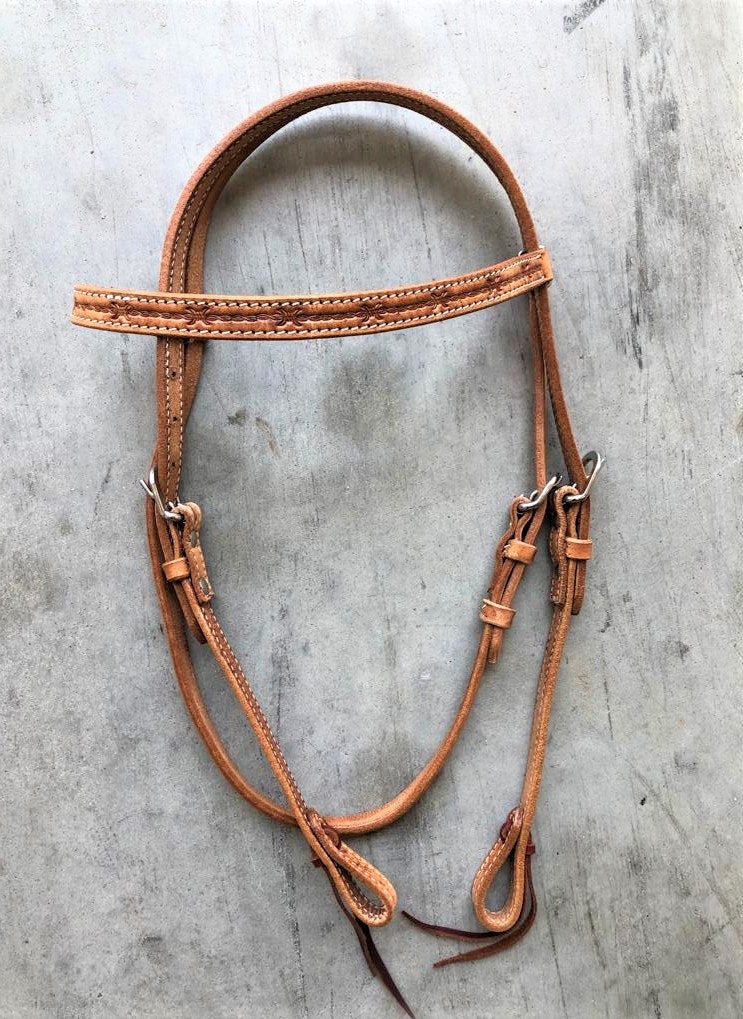 Western Headstall Horse Tack - Argentinean Leather