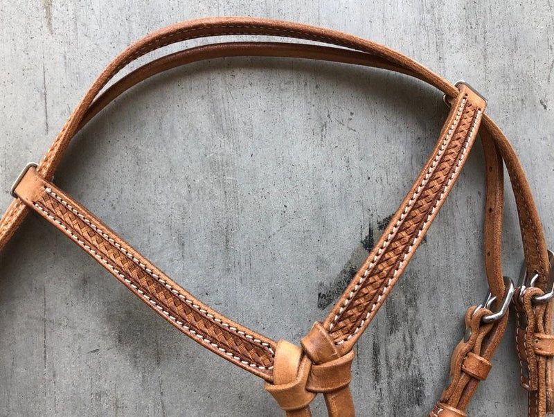 Browband Headstall Horse Tack - Argentinean Leather