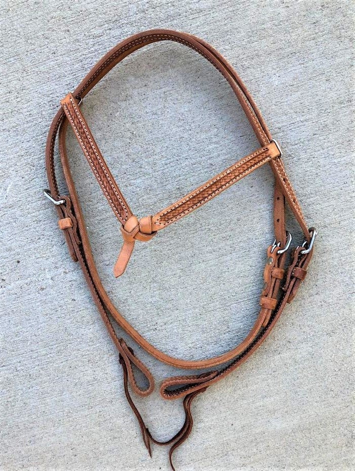 Browband Headstall Horse Tack - Argentinean Leather