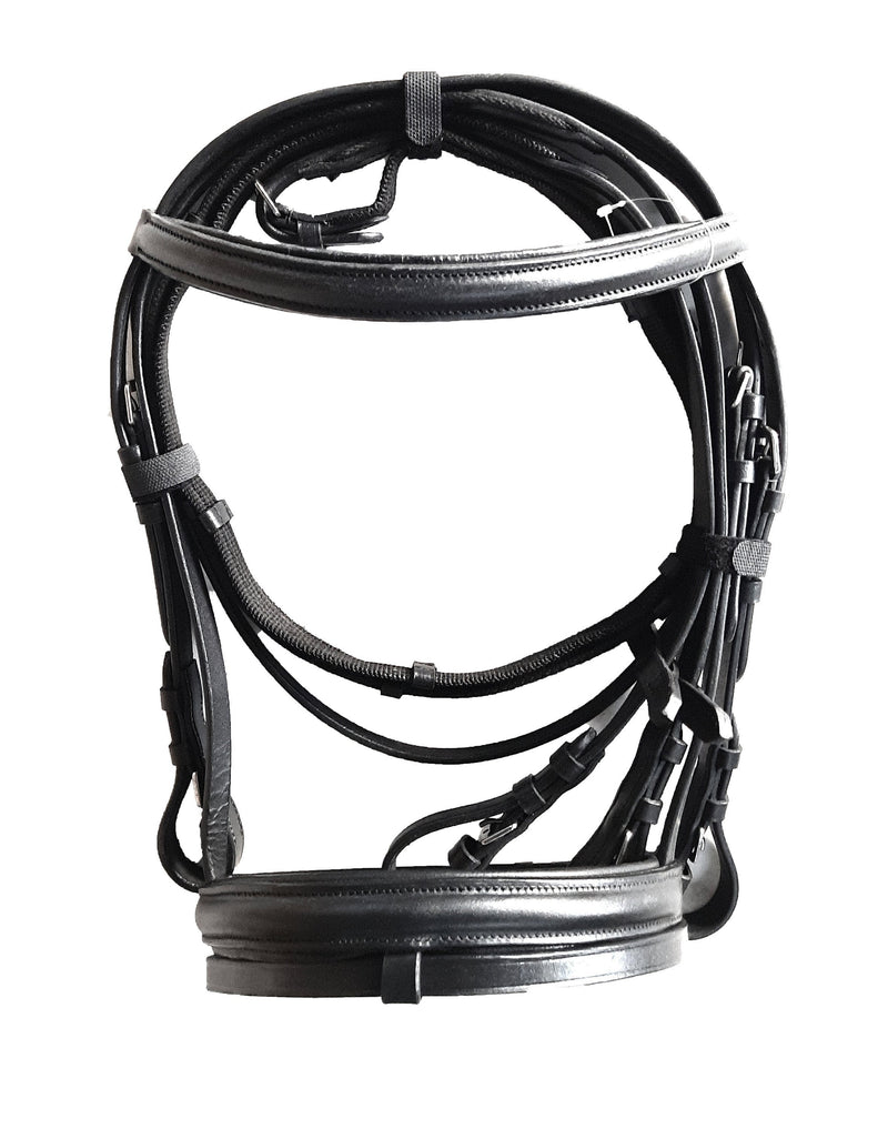 Dressage Bridle - Premium Quality Leather with Stainless steel Hardware